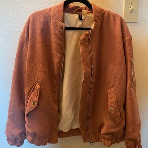 Dusty Rose Bomber Jacket